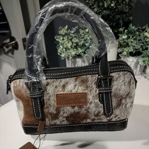 Wrangler Cowhide Pattern Satchel